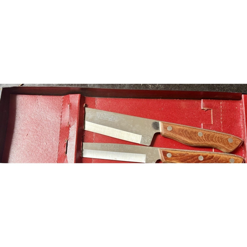 Vintage Maxam Carving knife set made in Japan (lot#10947)‎